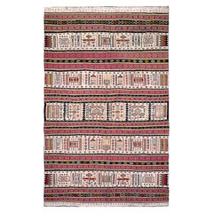 Antique Doris Leslie Blau Early 20th Century Folk Turkish Kilim Rug
