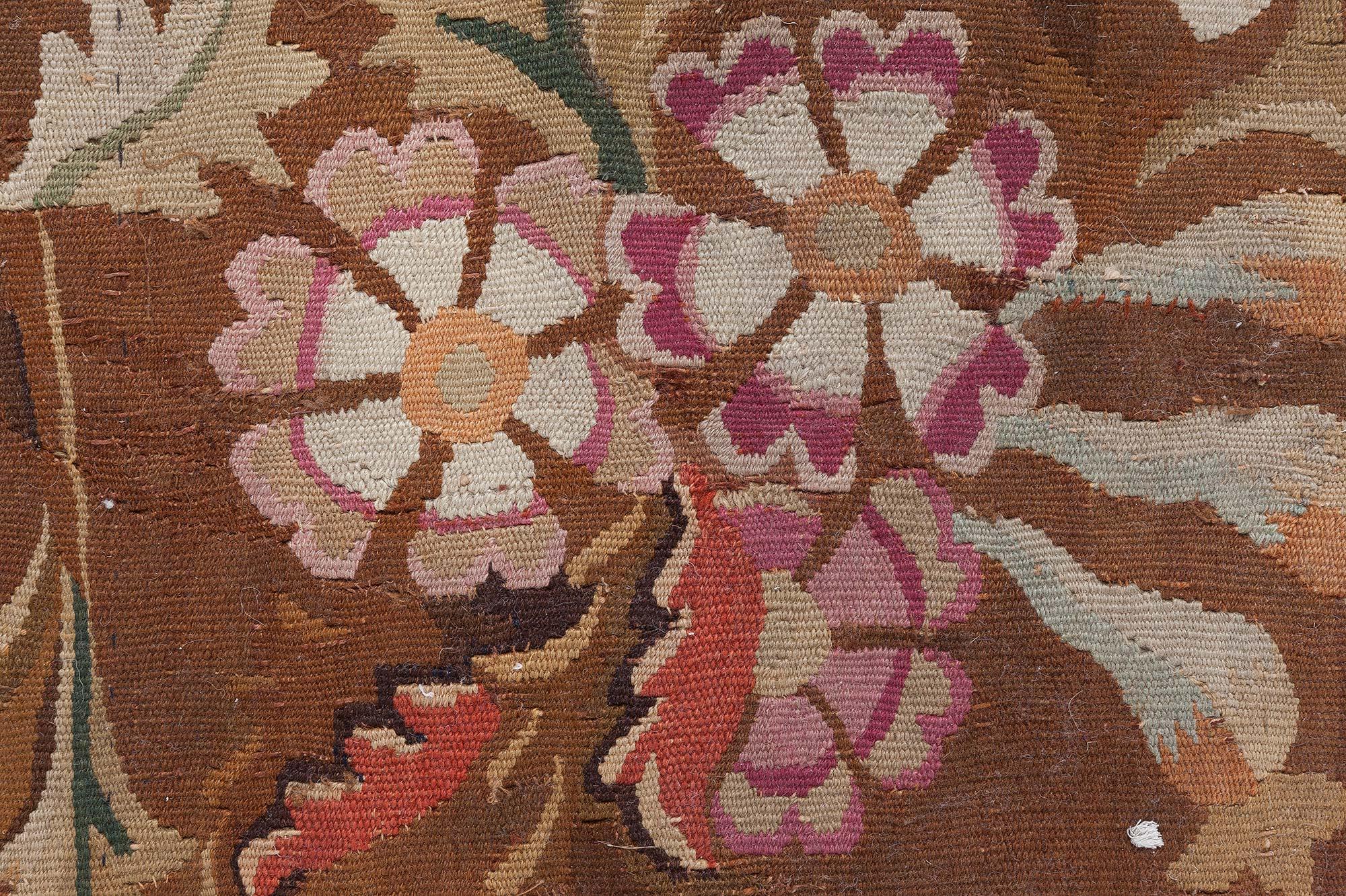 Tessuto a mano Doris Leslie Blau Tappeto Aubusson francese del primo Novecento ridimensionato in vendita