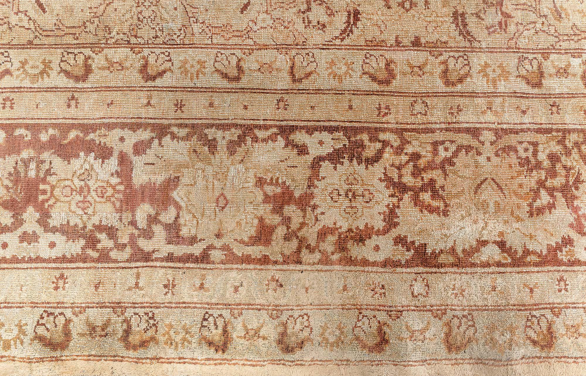 Authentic Early 20th century Indian Amritsar brown rug.
Size: 9'10