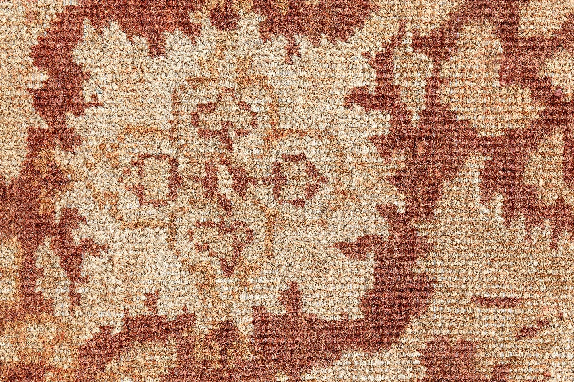 Hand-Woven Doris Leslie Blau Early 20th Century Indian Amritsar Brown Rug For Sale