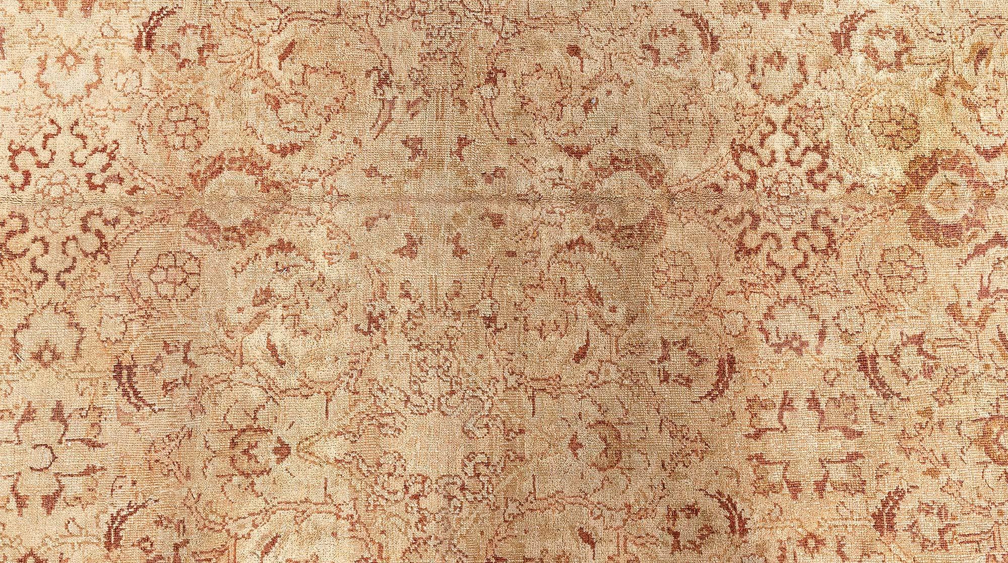 Doris Leslie Blau Early 20th Century Indian Amritsar Brown Rug For Sale 3