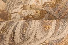 Doris Leslie Blau Early 20th Century Metal Thread Botanic Tapestry