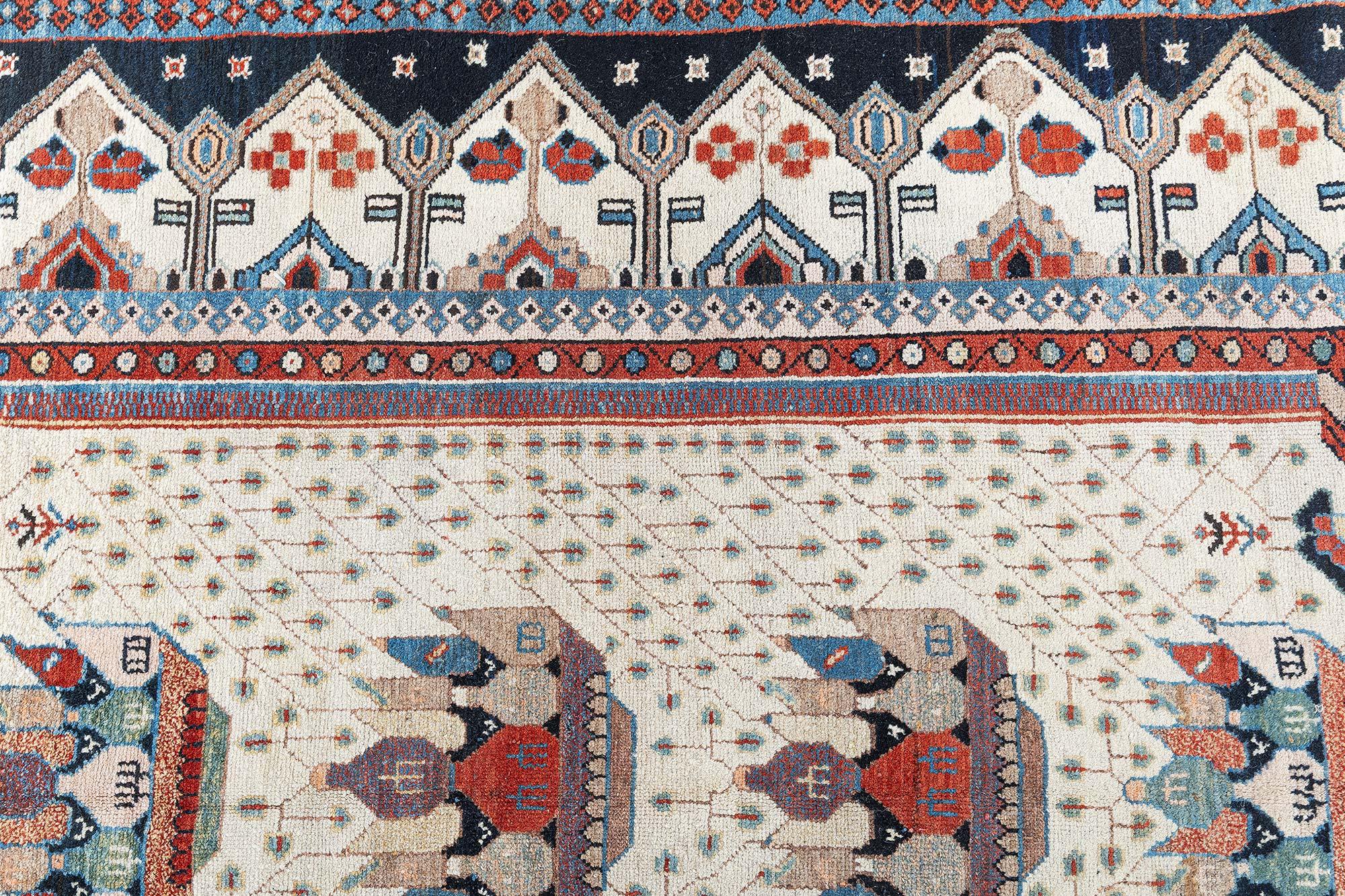 Tapis persan Malayer fait main Doris Leslie Blau début du 20e siècle Bon état - En vente à New York, NY