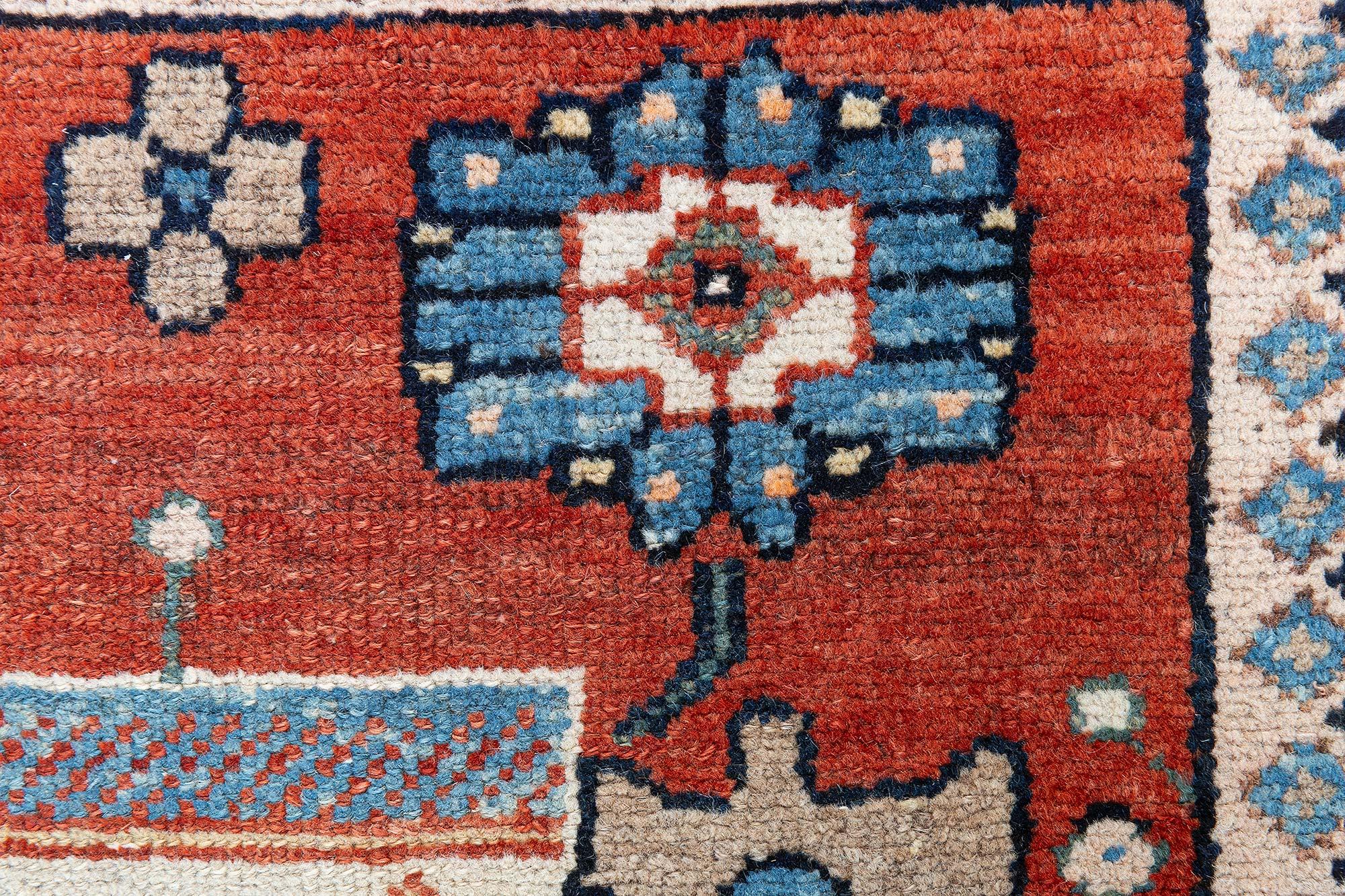 Doris Leslie Blauer persischer Malayer-Teppich des frühen 20. Jahrhunderts, handgefertigt (Wolle) im Angebot