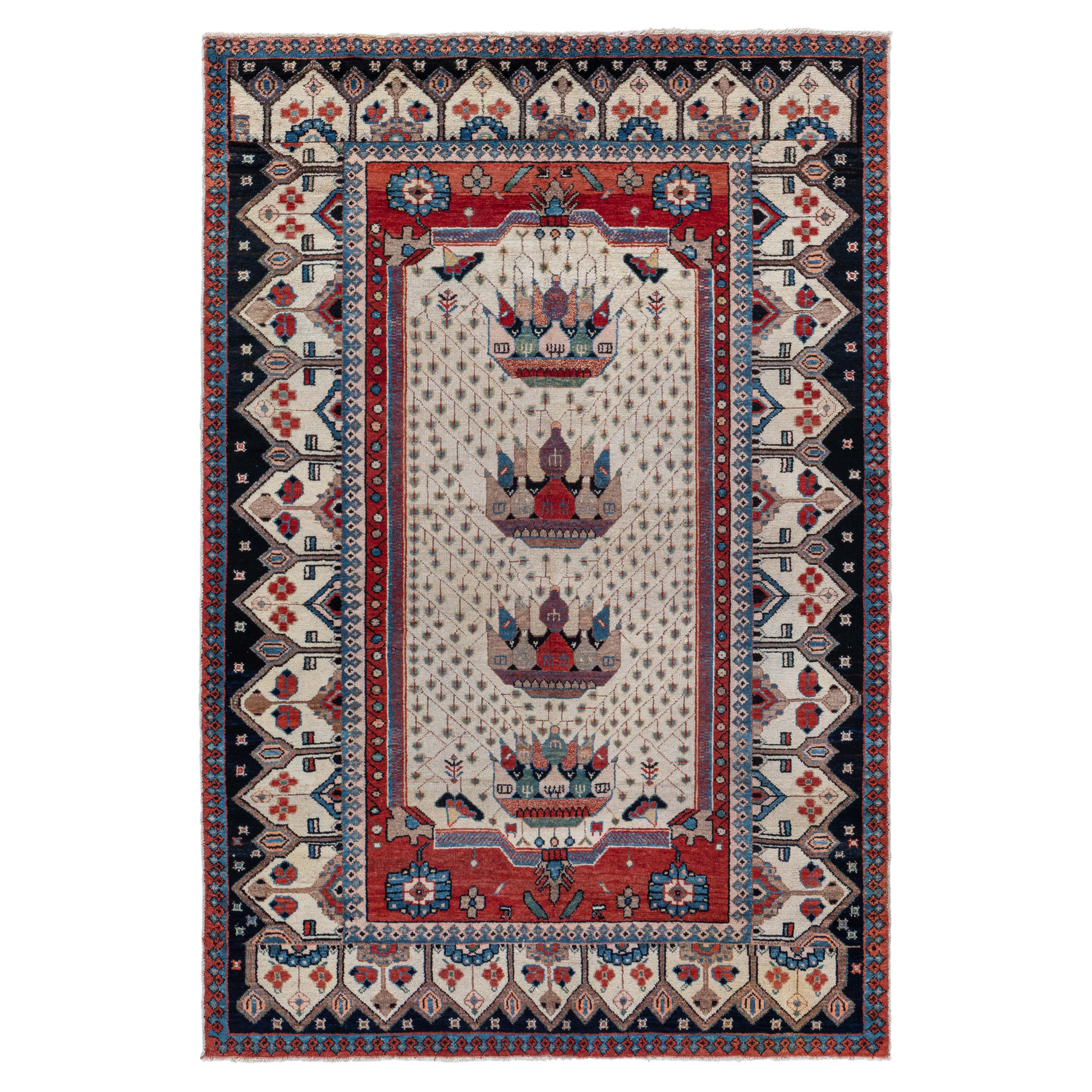 Tapis persan Malayer fait main Doris Leslie Blau début du 20e siècle