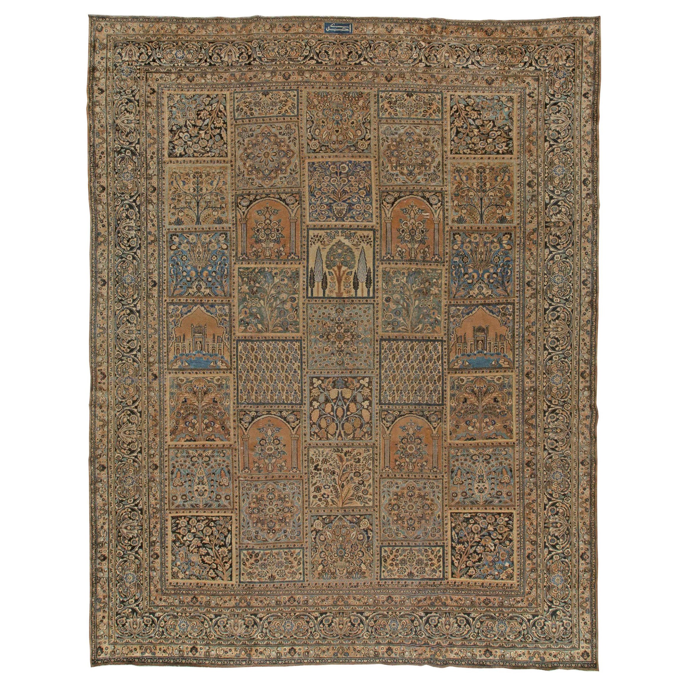 Doris Leslie Blau Early 20th Century Persian Meshad Handmade Wool Rug