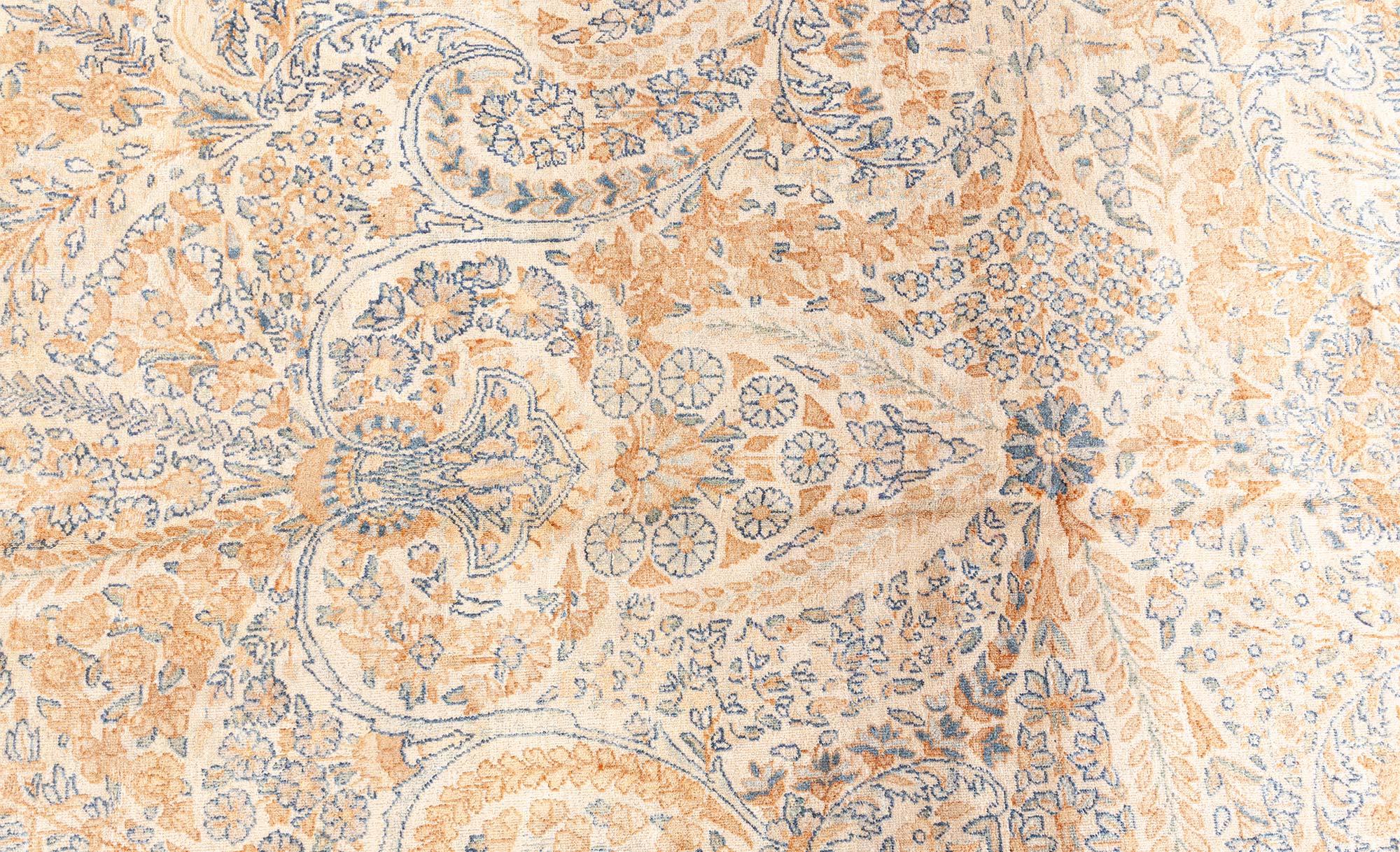 Doris Leslie Blau Early 20th Century Persian Tabriz Botanic Handmade Wool Rug For Sale 2