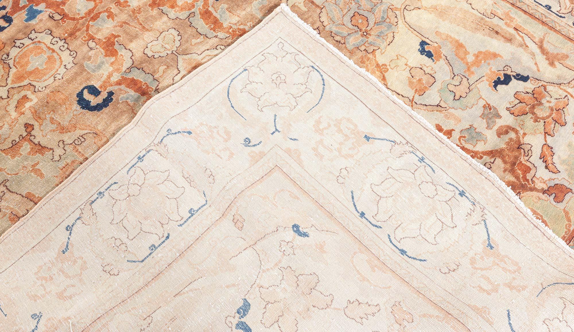 Doris Leslie Blau Early 20th Century Persian Tabriz Botanic Rug For Sale 5