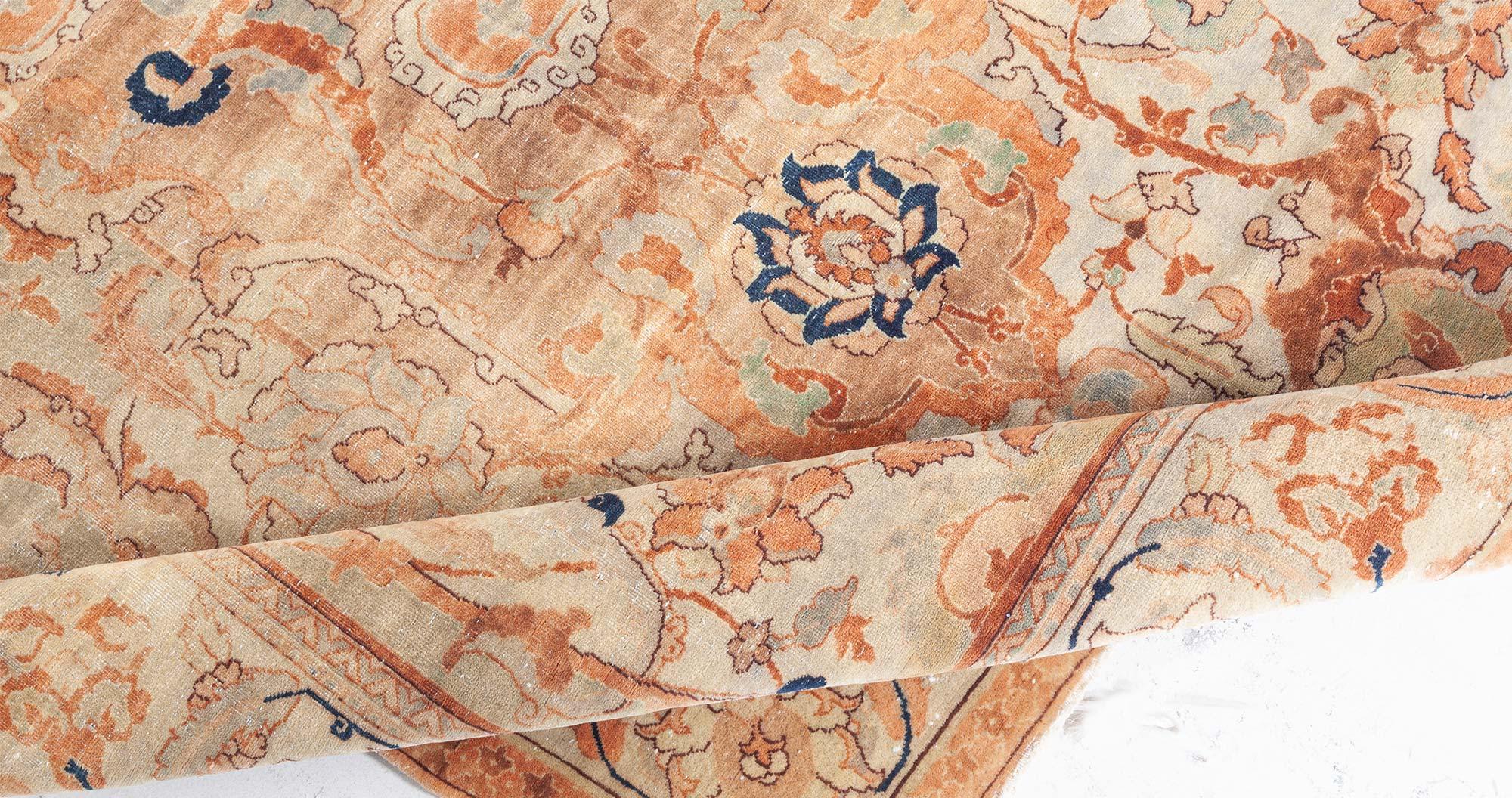 Doris Leslie Blau Early 20th Century Persian Tabriz Botanic Rug For Sale 1