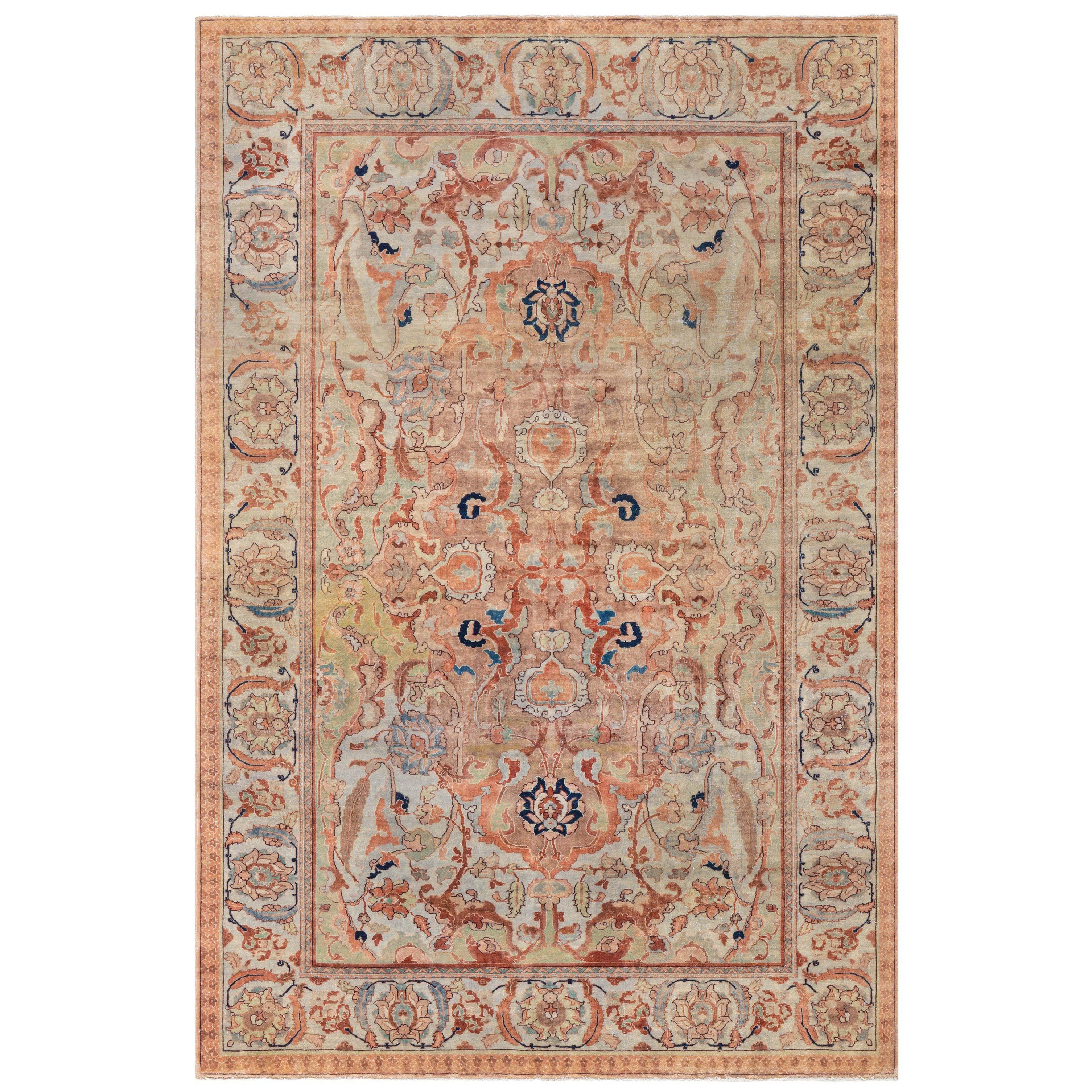 Doris Leslie Blau Early 20th Century Persian Tabriz Botanic Rug