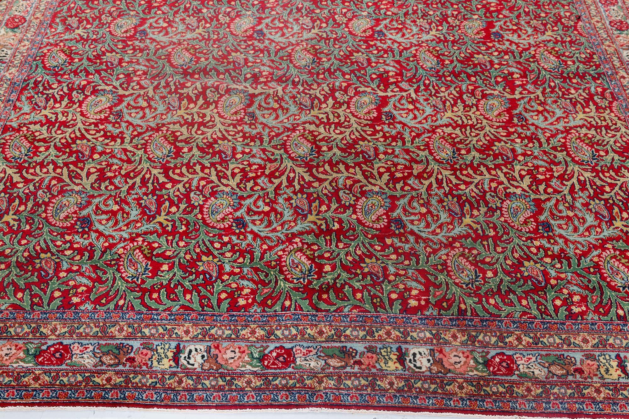 Tapis persan de Tabriz en laine fait à la main Doris Leslie Blau début du 20e siècle Bon état - En vente à New York, NY