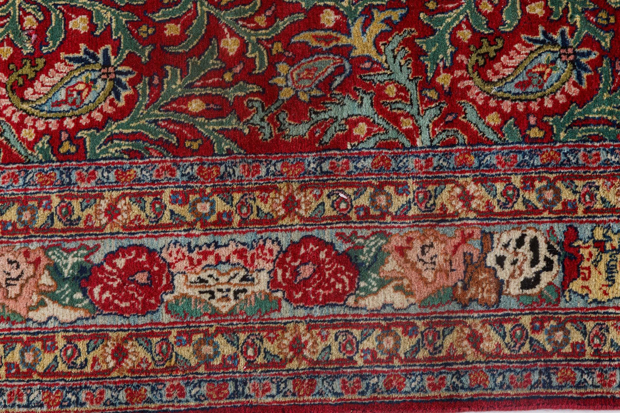 20ième siècle Tapis persan de Tabriz en laine fait à la main Doris Leslie Blau début du 20e siècle en vente