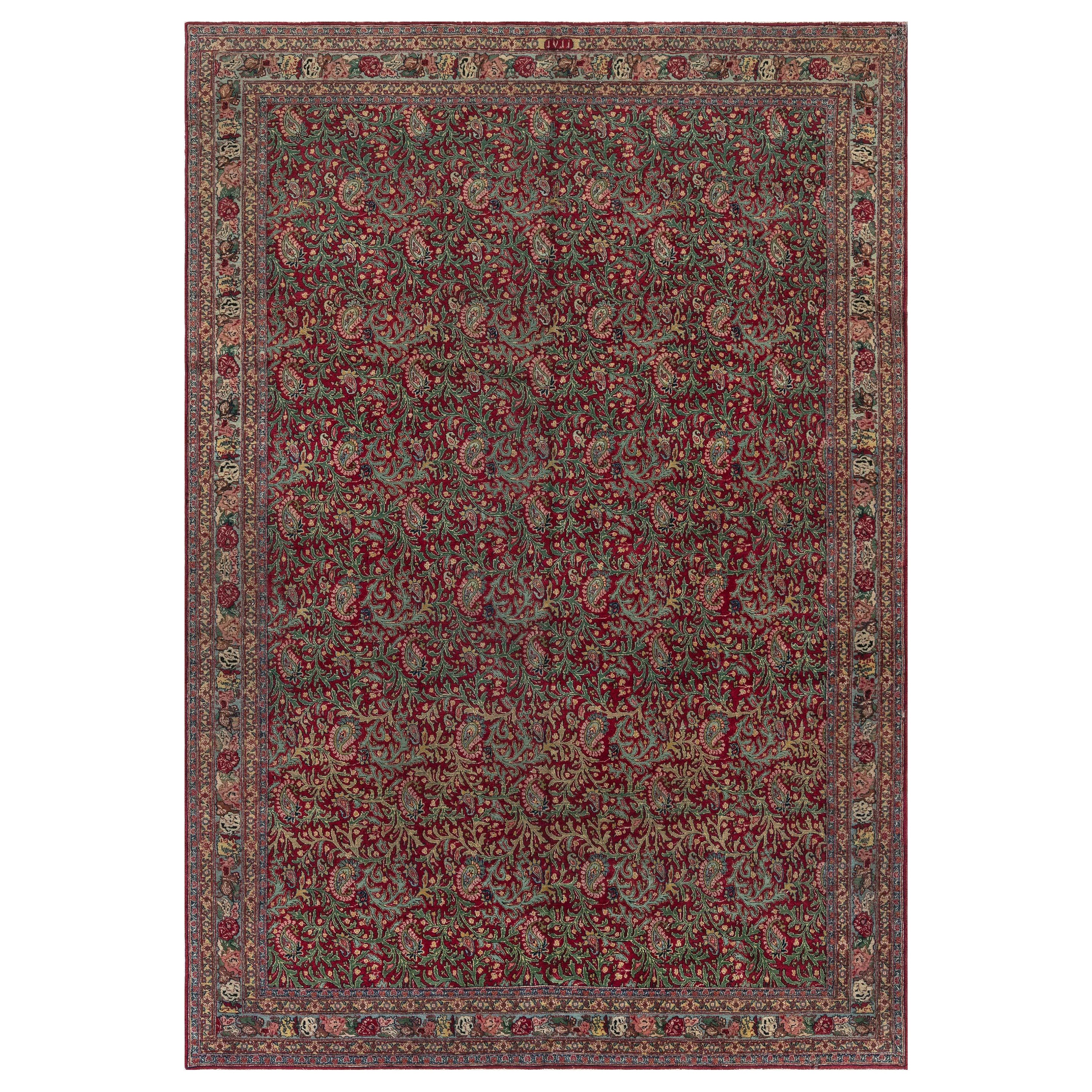 Tapis persan de Tabriz en laine fait à la main Doris Leslie Blau début du 20e siècle