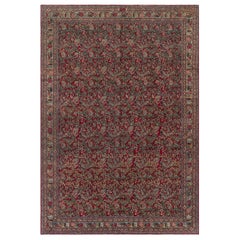 Tapis persan de Tabriz en laine fait à la main Doris Leslie Blau début du 20e siècle