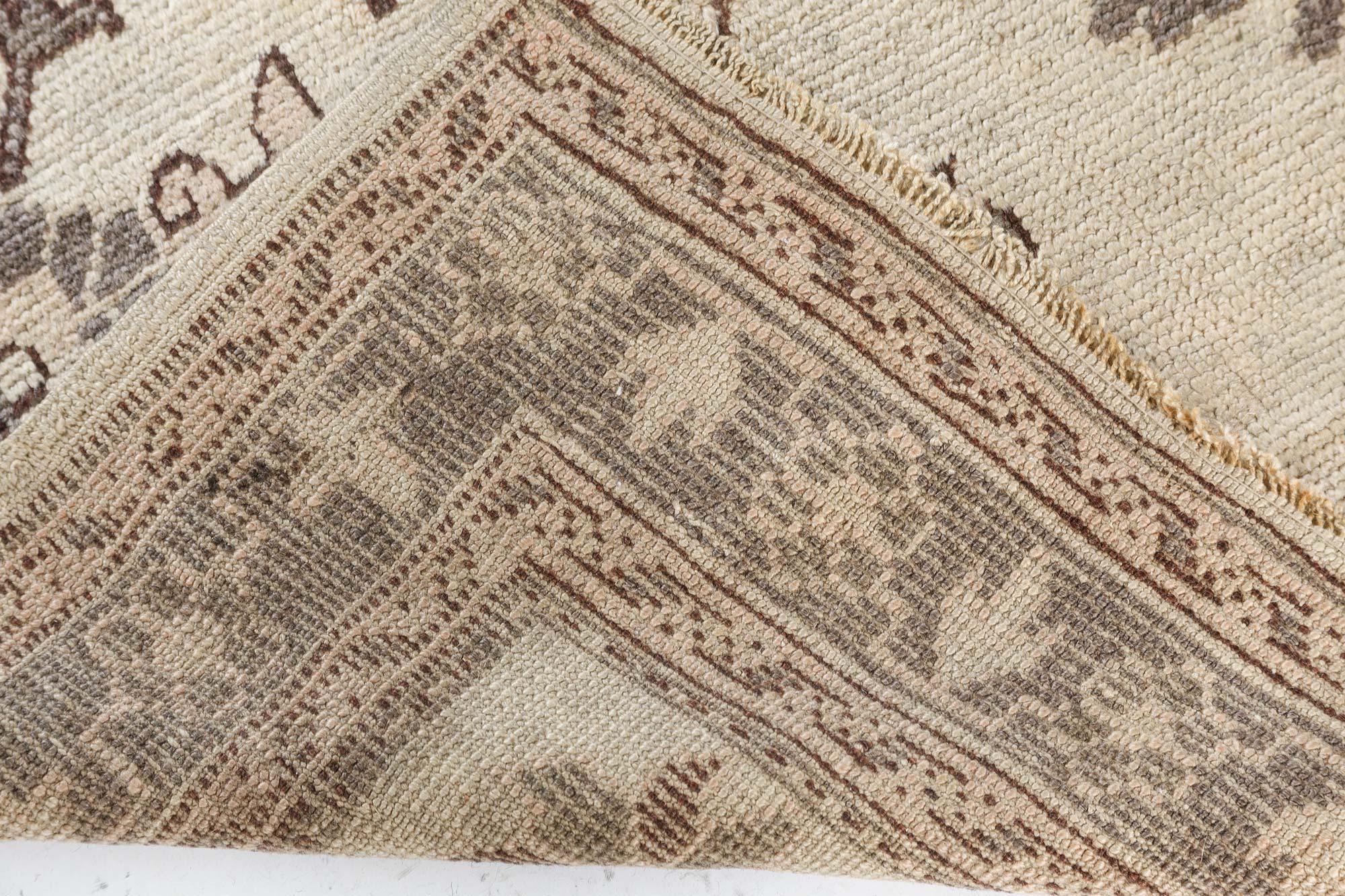 Doris Leslie Blau Antique Turkish Oushak Rug For Sale 1