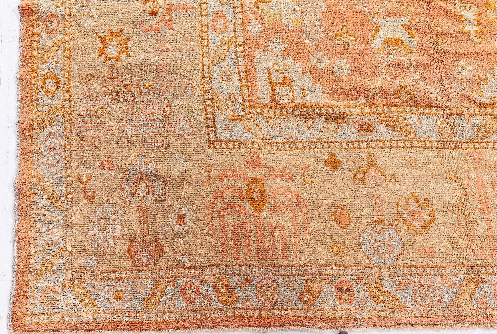 Antique Turkish Oushak Rug
Size: 11'6