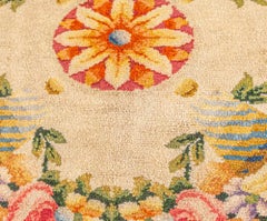Doris Leslie Blau Elegant Savonnerie-Style Spanish Round Rug