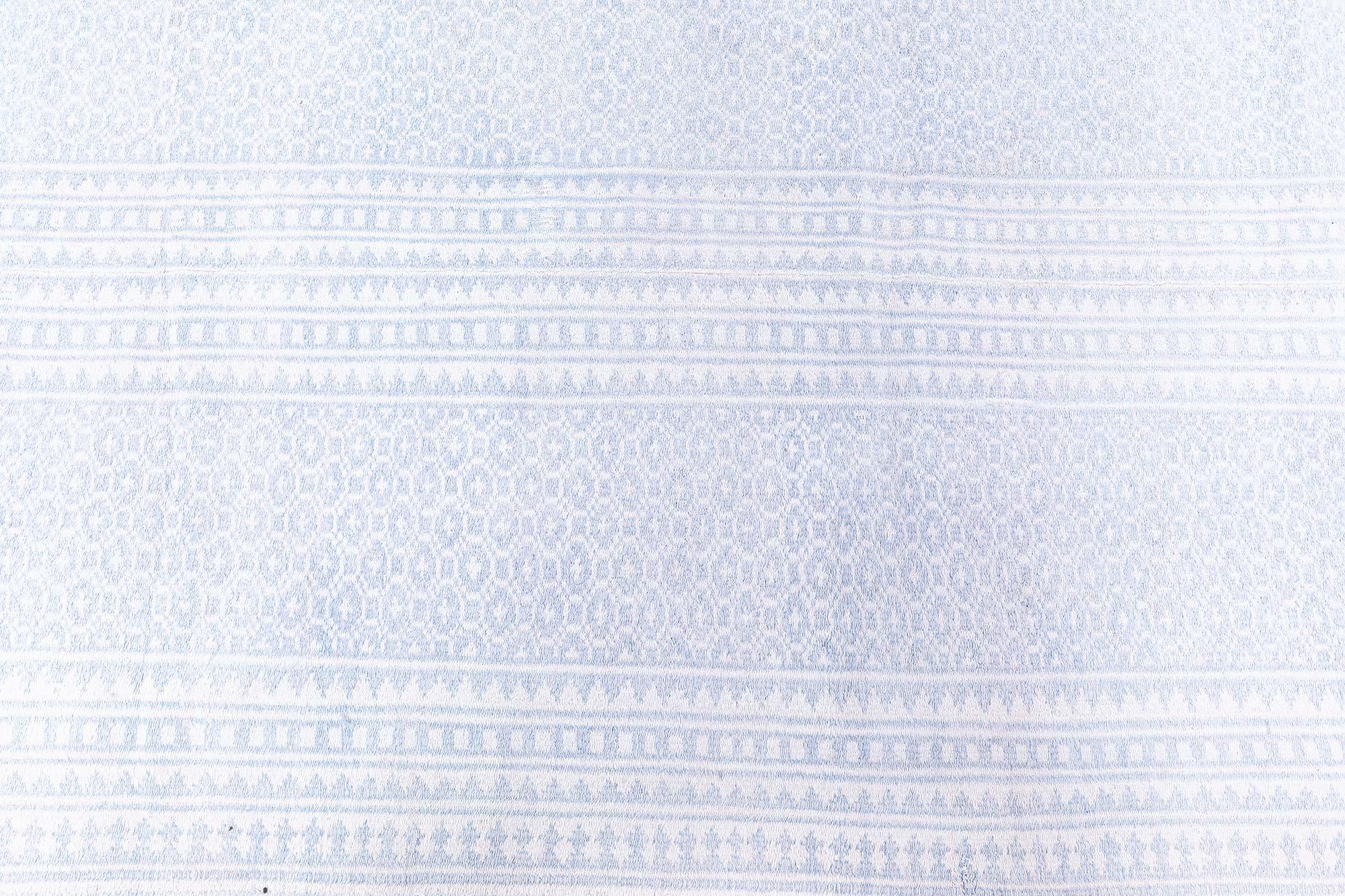 Indiano Doris Leslie Blau Eleganza eterea: Tappeto Agra in cotone vintage anni '30 in vendita