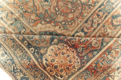 Doris Leslie Blau Exquisite Antique Tabriz Medallion Soft Beige Rug - c. 1880
