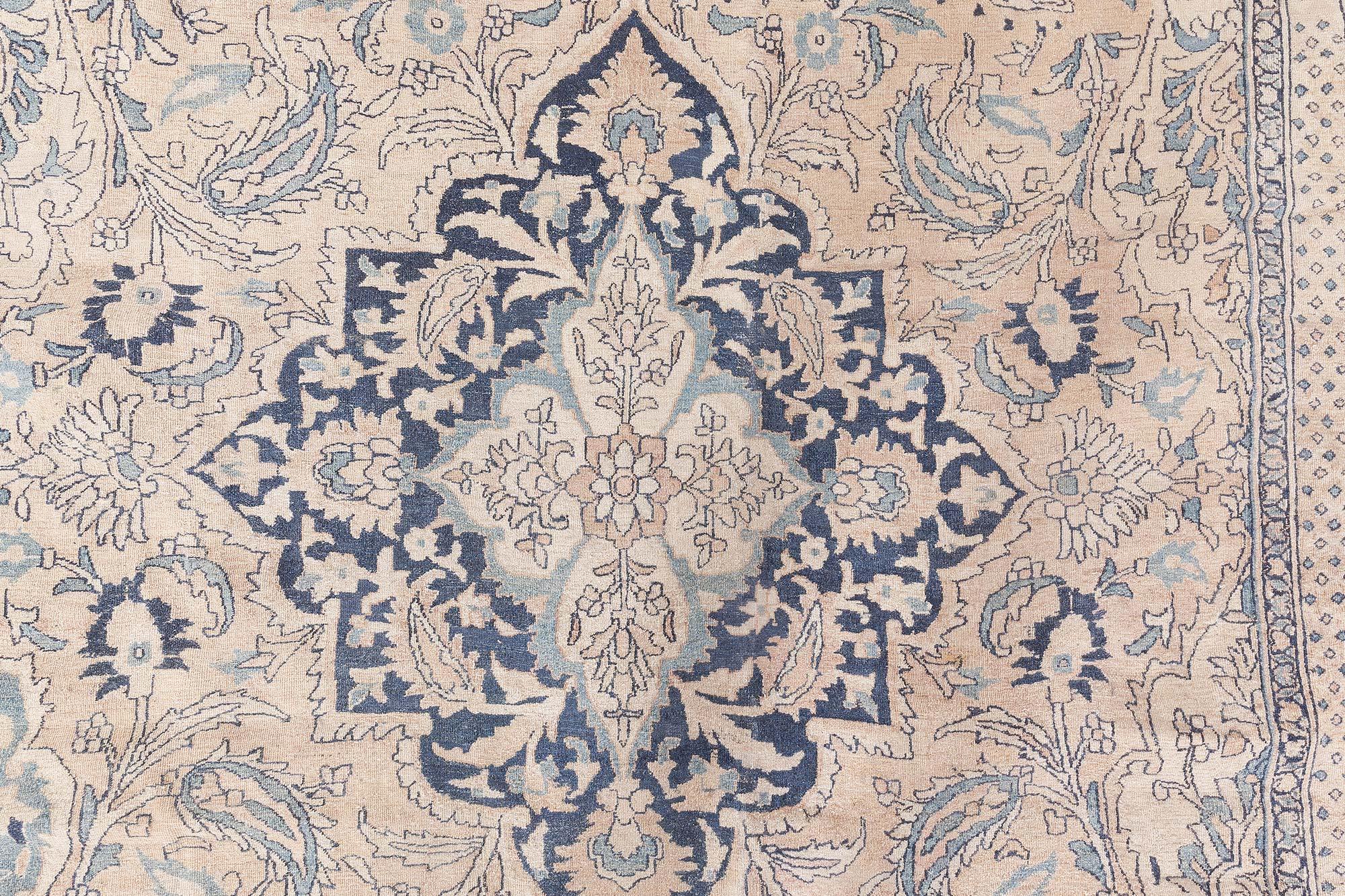 Doris Leslie Blau Exquisita Alfombra Persa Antigua Sobredimensionada Meshad siglo XIX en venta