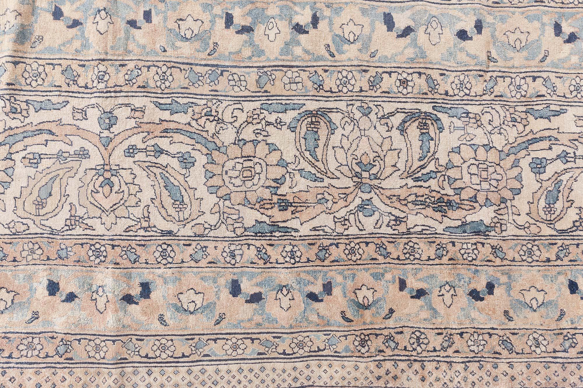 Doris Leslie Blau Exquisita Alfombra Persa Antigua Sobredimensionada Meshad en venta 1