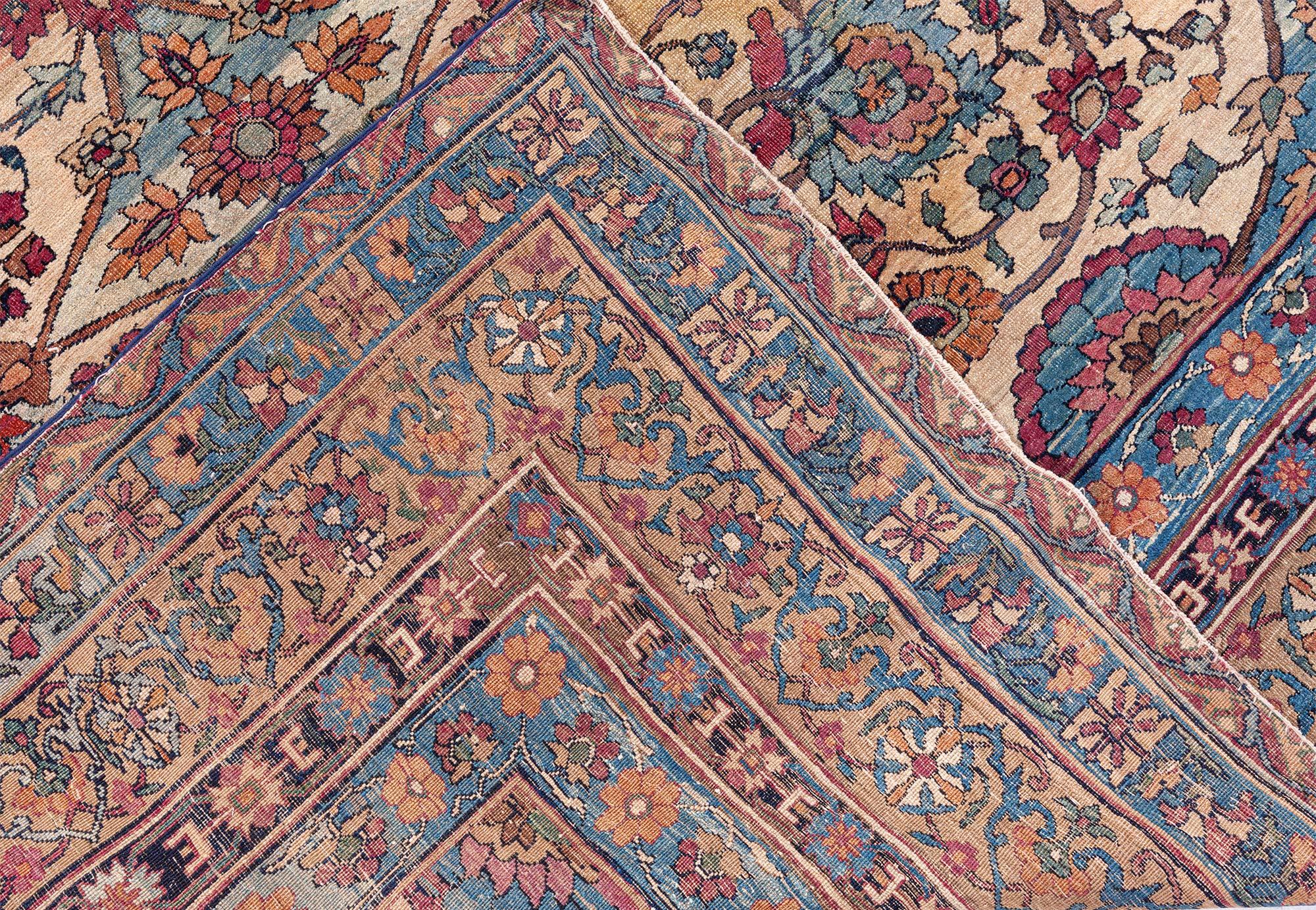 Doris Leslie Blau Tappeto persiano Kirman Botanic extra large dei primi del Novecento in vendita 2