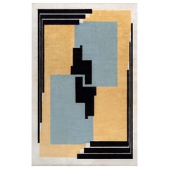 Vintage Doris Leslie Blau French Art Deco Geometric Rug