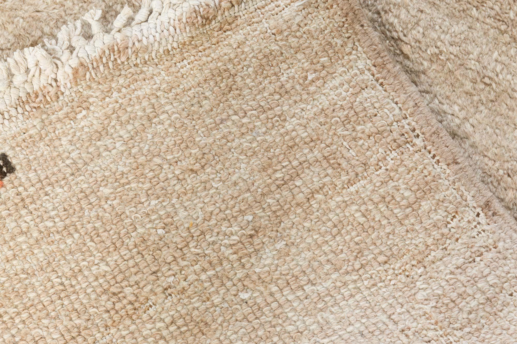 Doris Leslie Blauer französischer handgeknüpfter Art-déco-Teppich aus Wolle im Angebot 1