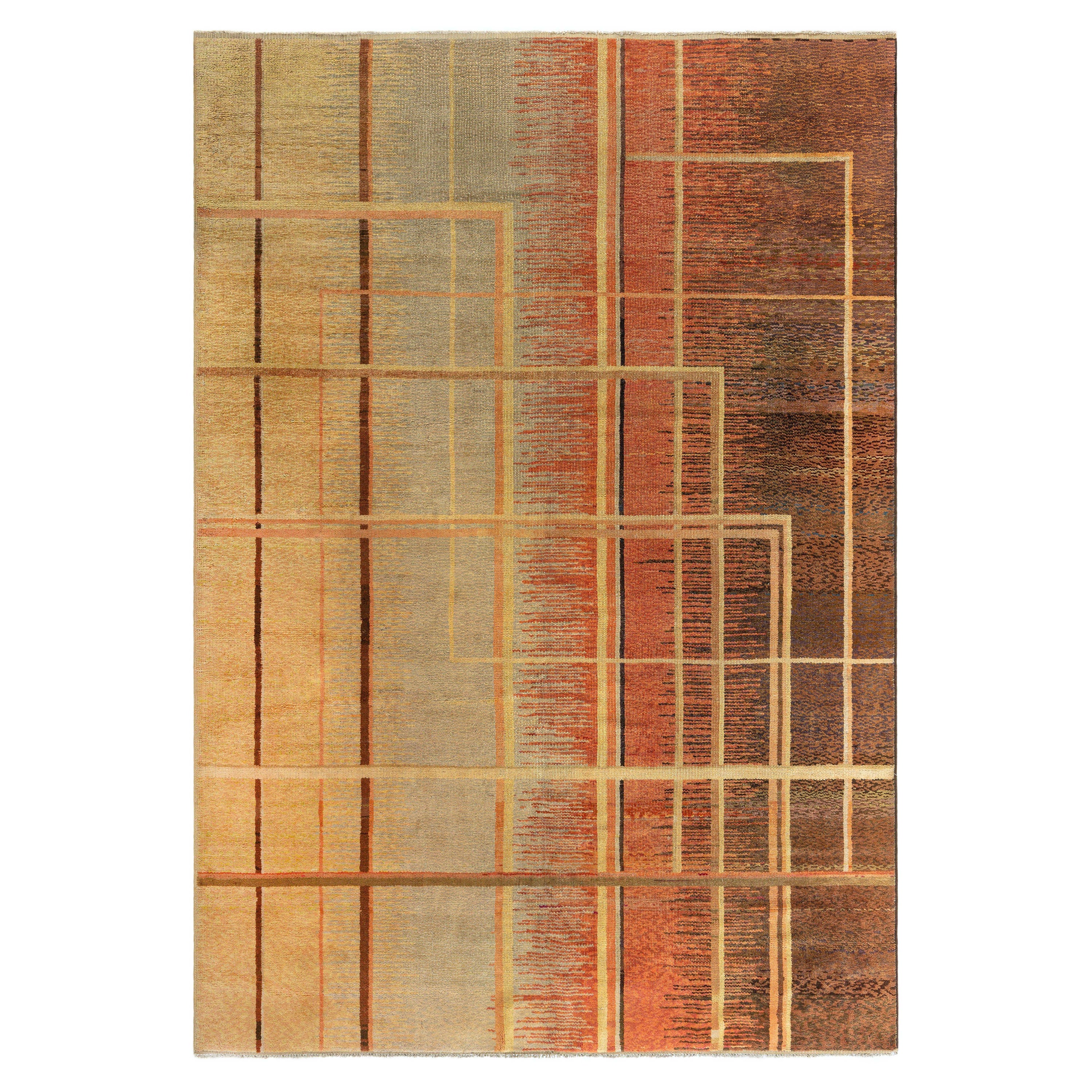 Tapis Art Déco français Doris Leslie Blau noué à la main