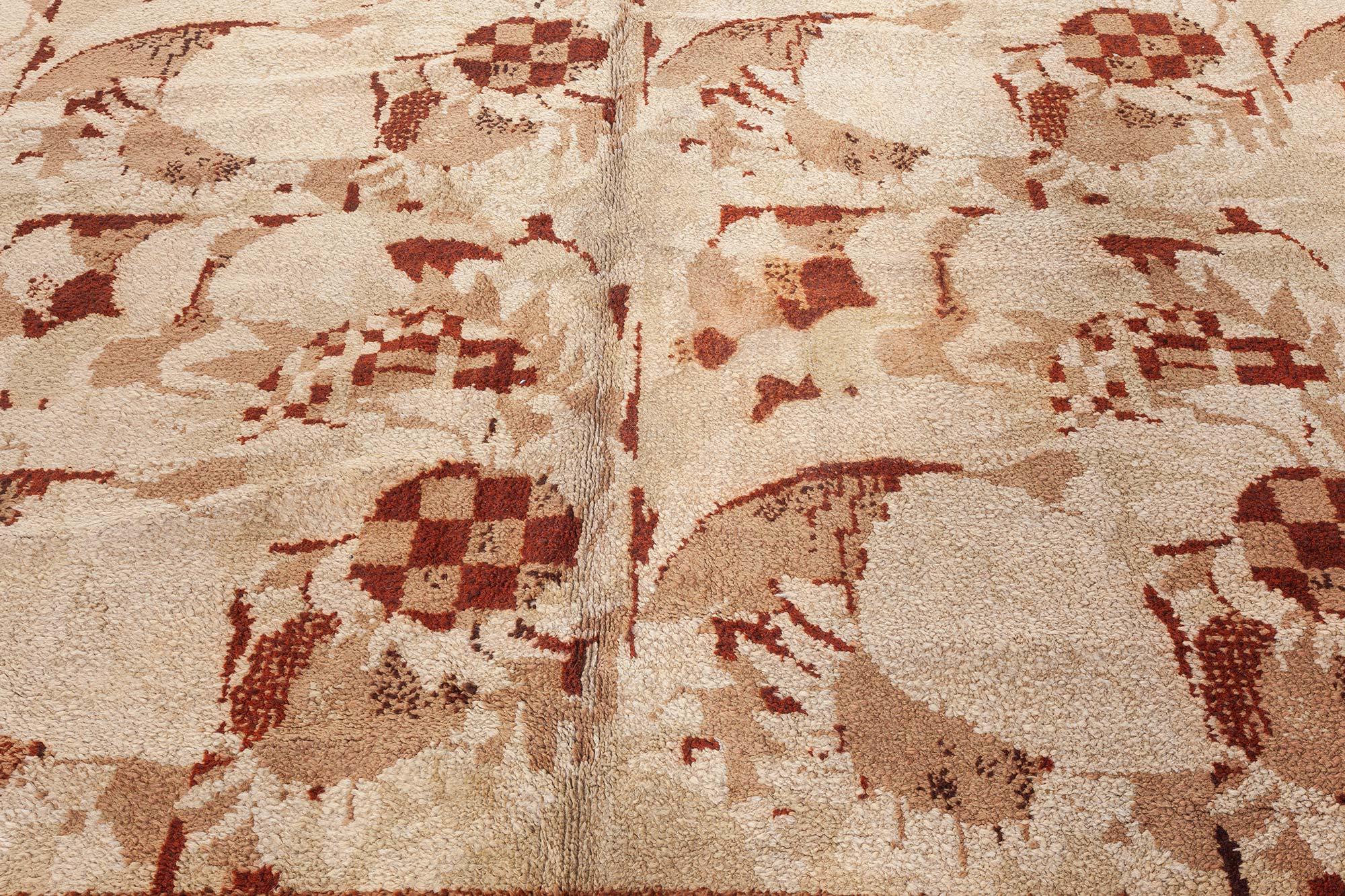 Français Tapis Art Déco français fait à la main par Noel Hostens en vente