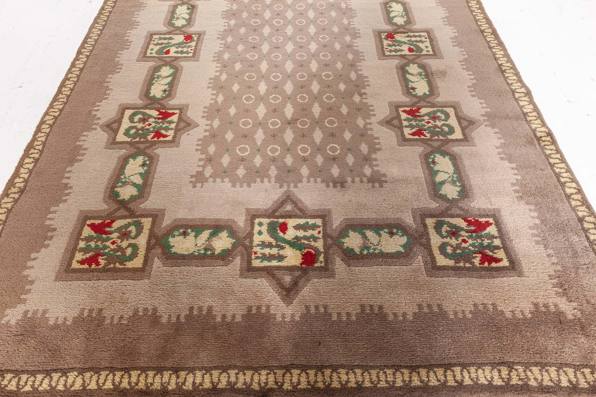 20th Century Doris Leslie Blau French Art Deco Rug by Paule Leleu For Sale