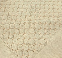 Doris Leslie Blau French Vintage Floral Oversized Sand Rug Modernist Cogolin