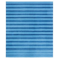Doris Leslie Blau Vintage Dhurrie Rug in Light Blue by Doris Leslie Blau