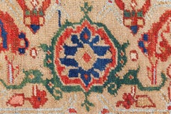 Doris Leslie Blau Heriz Antique Allover Floral Brick Red Rug - c. 1920