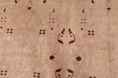 Doris Leslie Blau Indian Antique Allover Rug In Warm Tan - c. 1880 Agra