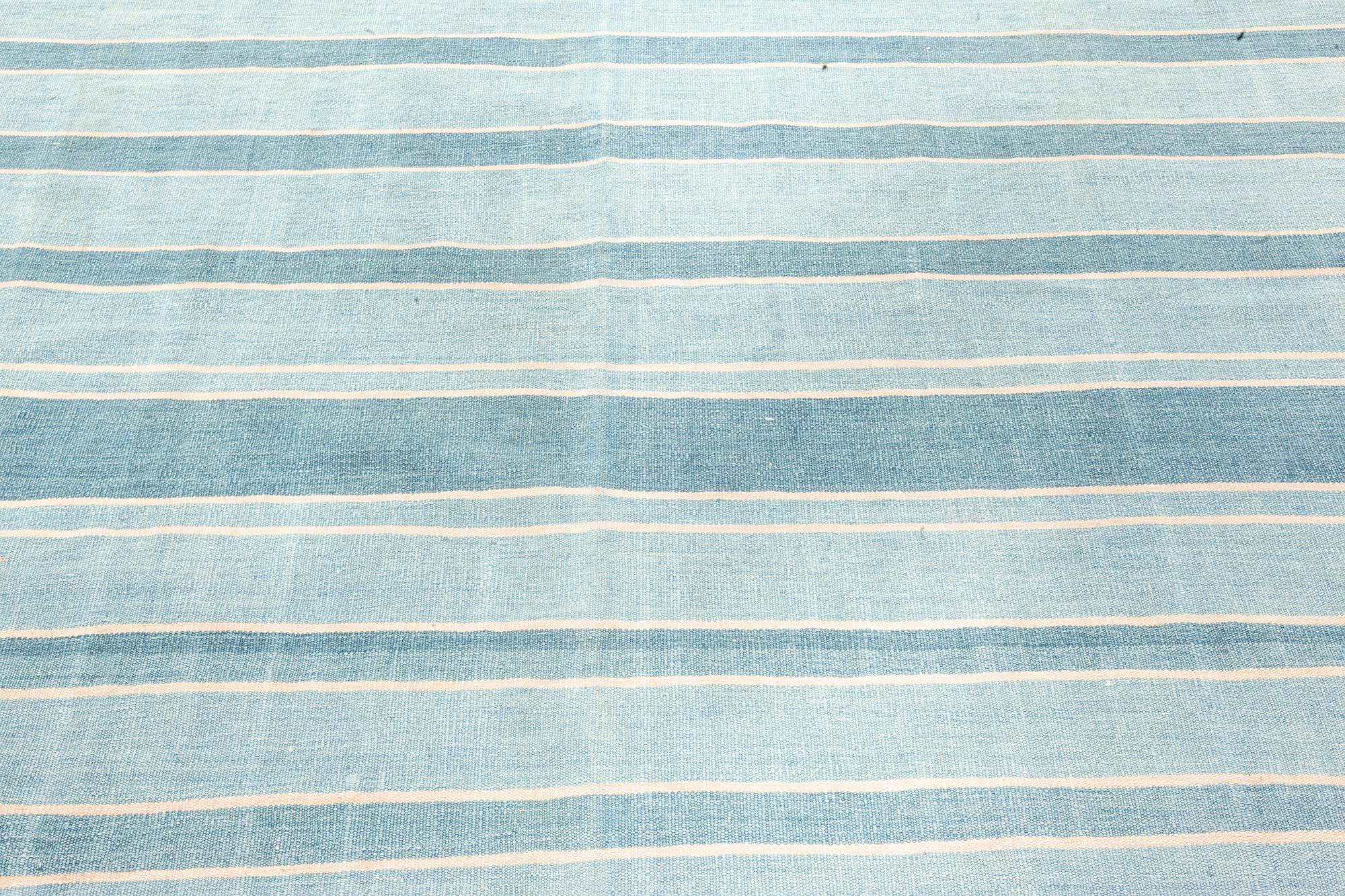 Mid-Century moderno Doris Leslie Blau Corridore Indiano Dhurrie in vendita