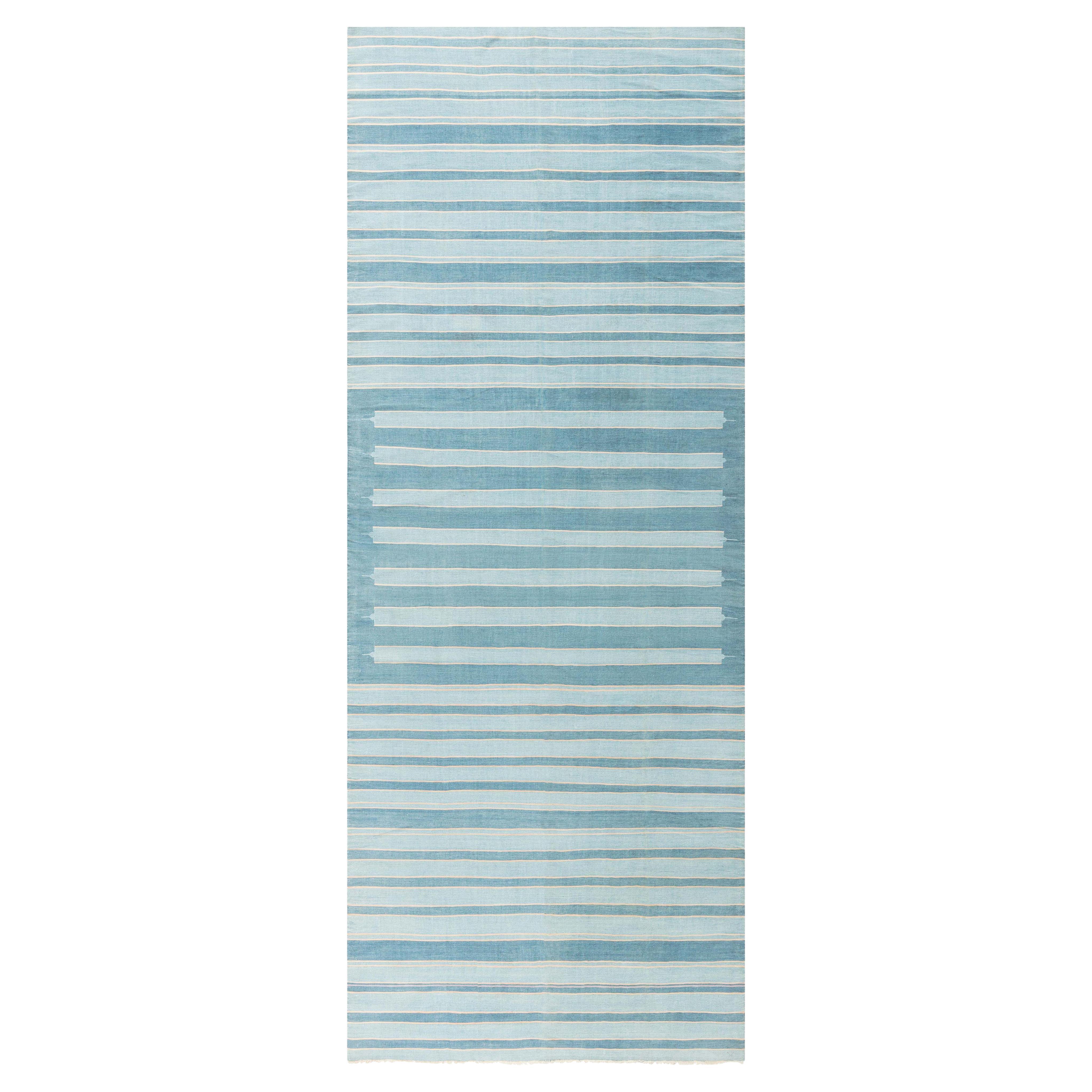 Doris Leslie Blau Corridore Indiano Dhurrie in vendita