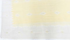 Doris Leslie Blau Indian Dhurrie Vintage Geometric Beige Flatweave Cotton Rug