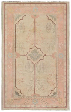 Doris Leslie Blau Irish Arts & Crafts Vintage Floral Soft Beige Rug Gavin Morton