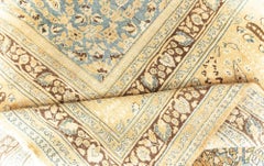 Doris Leslie Blau Khorassan Antique Medallion Sand Hand-Knotted Rug - c. 1900