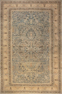 Doris Leslie Blau Khorassan Antique Medallion Sand Hand-Knotted Rug - c. 1900