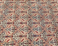 Doris Leslie Blau Kirman Antique Allover Warm Tan Hand-Knotted Rug - c. 1880
