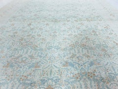 Doris Leslie Blau Kirman Antique Oversized Tan Rug - c. 1910 (Size Adjusted)
