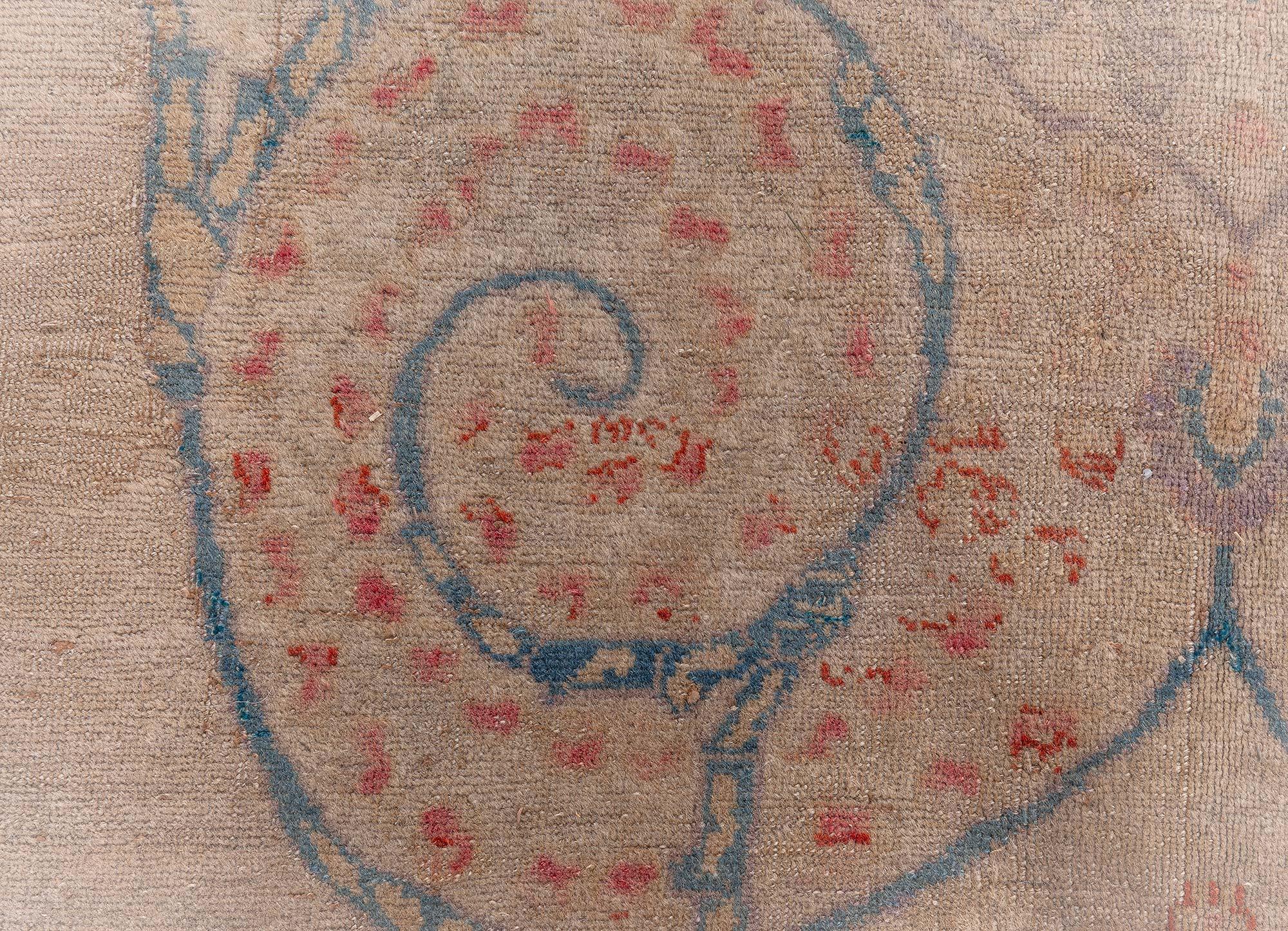 Hand-Woven Doris Leslie Blau Large 1880's Persian Tabriz Rug For Sale