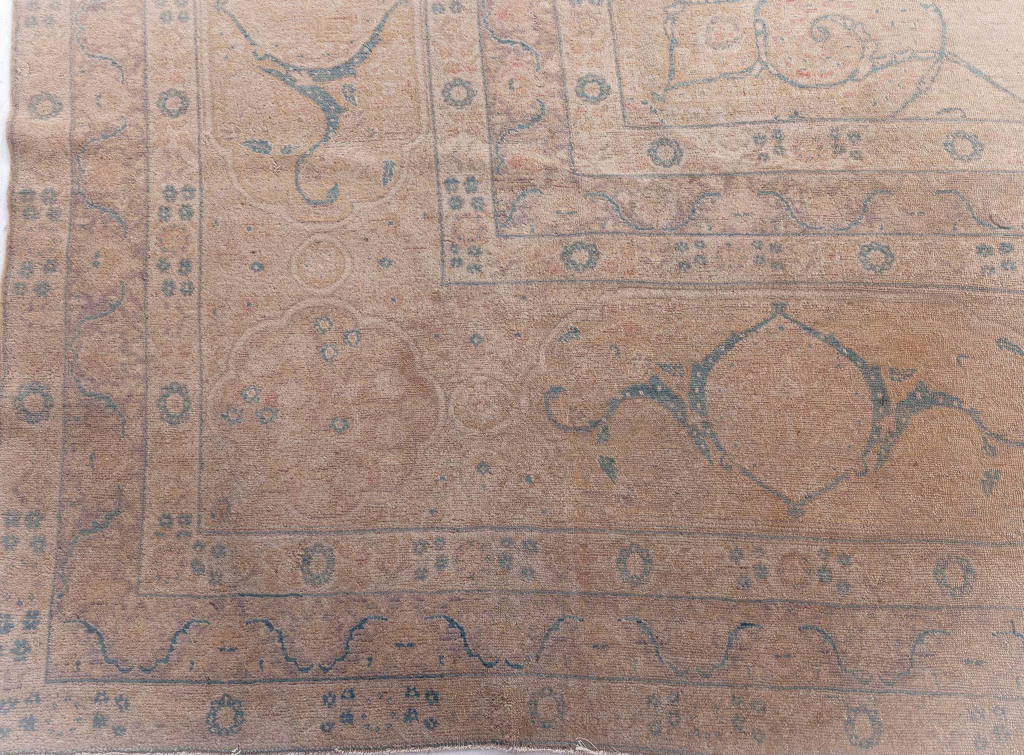19th Century Doris Leslie Blau Large 1880's Persian Tabriz Rug For Sale