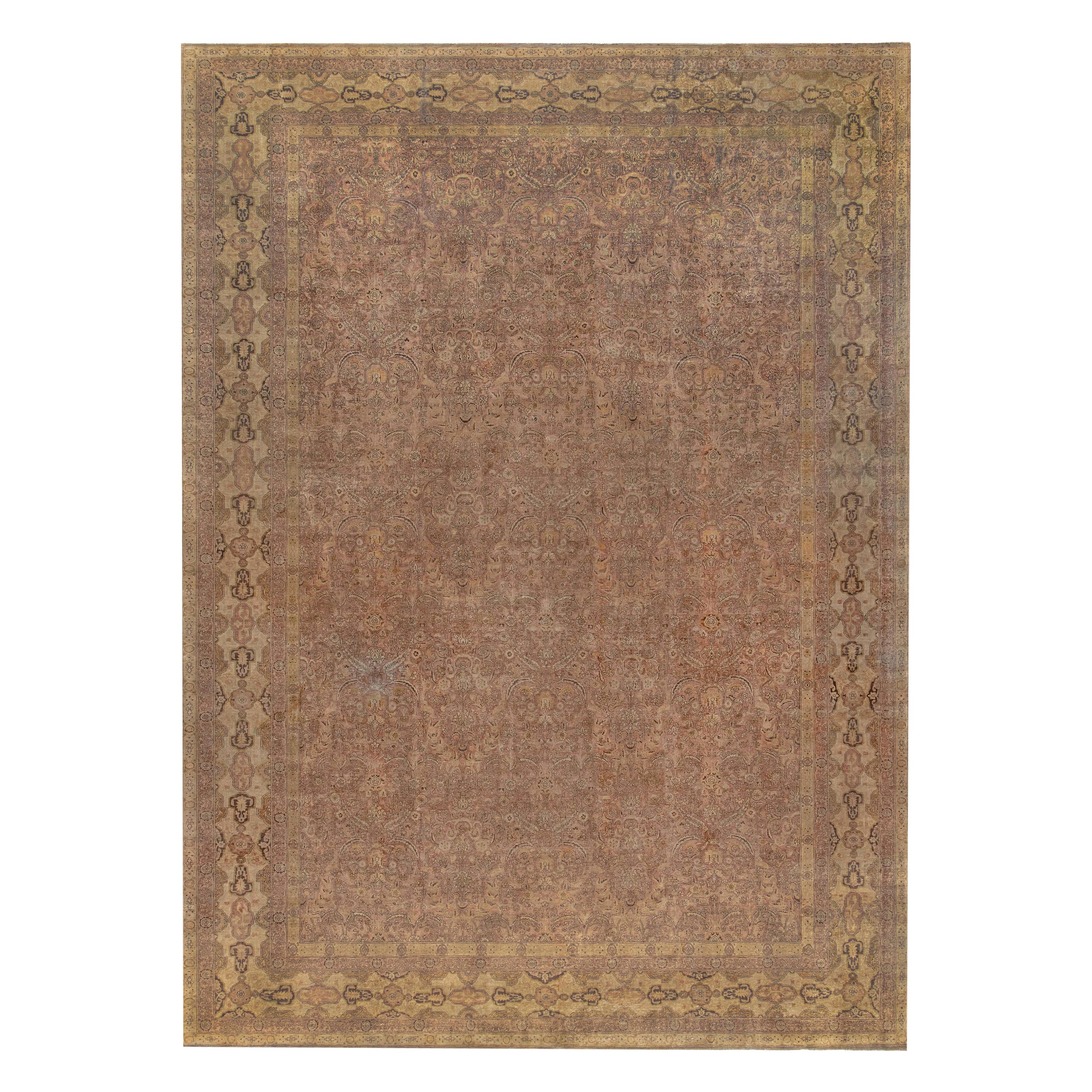 Doris Leslie Blau Alfombra antigua turca Sivas Botanic hecha a mano en venta