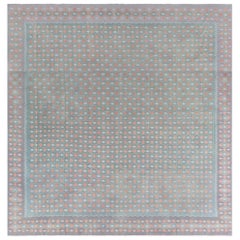 Doris Leslie Blau grand tapis Dhurrie indien vintage