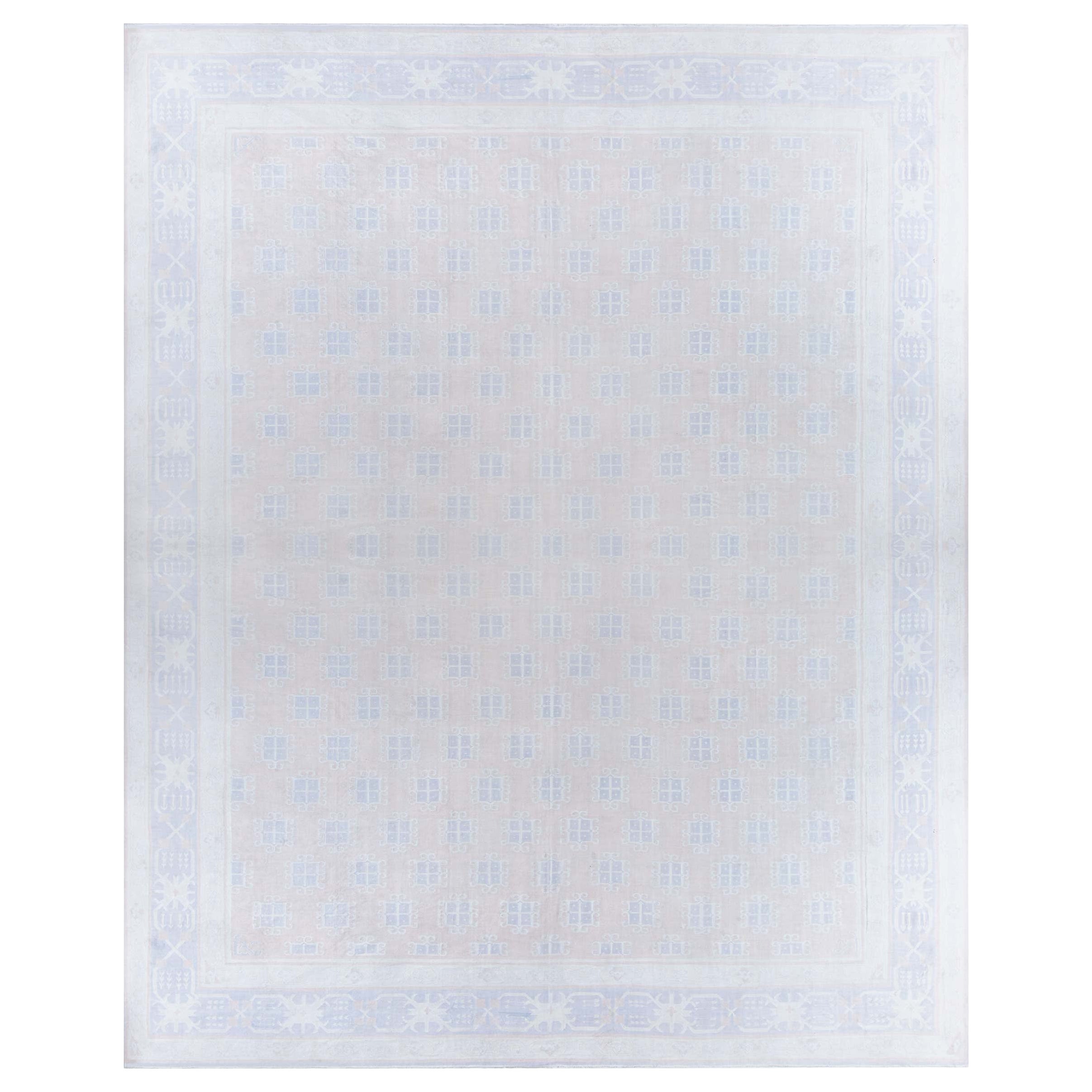 Doris Leslie Blau Large Vintage Indian Dhurrie Rug