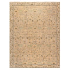 Doris Leslie Blau - Tappeto spagnolo vintage di grandi dimensioni nei morbidi toni dell'oro e del verde