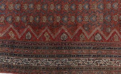 Doris Leslie Blau Malayer Antique Allover Light Gray Hand-Knotted Rug - c. 1920